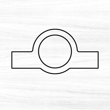 Modern Round Charcuterie Board Handle Acrylic Router Template