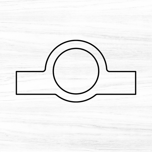 Modern Round Charcuterie Board Handle Acrylic Router Template