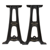 28" Cast Aluminum Console Table Legs (Lewis), 5 Pack