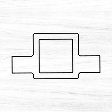 Modern Square Charcuterie Board Handle Acrylic Router Template