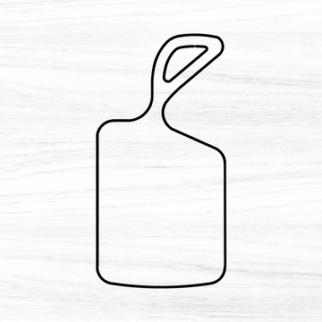 Serving Board "Oblong" Acrylic Router Template