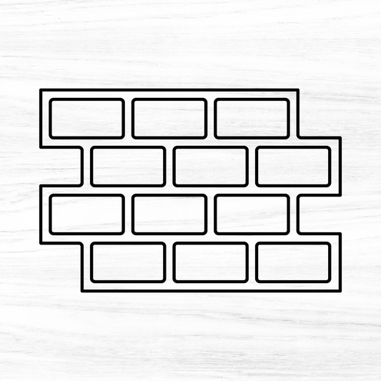 Brick Acrylic Router Template
