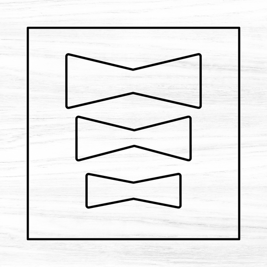 Bow Tie Acrylic Router Template