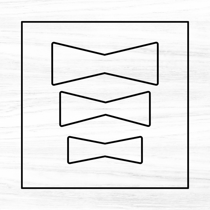 bow-tie-acrylic-router-template-bear-hollow-supply for Free Bow Tie Template Printable Bow Tie Acrylic Router Template — Bear Hollow Supply for Free Bow Tie Template Printable