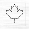 Maple Leaf Acrylic Router Template