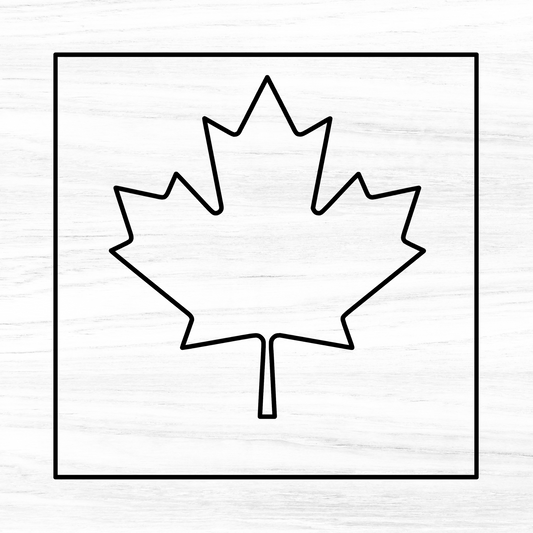 Maple Leaf Acrylic Router Template