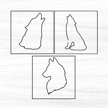 Wolf Router Template Inlays, Multi Pack, 3 Pack
