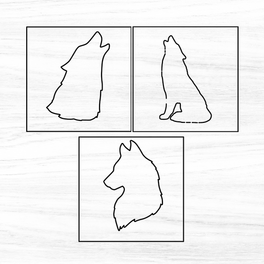 Wolf Router Template Inlays, Multi Pack, 3 Pack