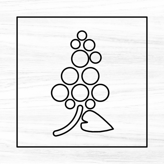 Grape Bunch Acrylic Router Template