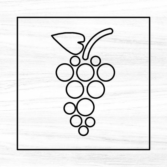 Grape Bunch Acrylic Router Template