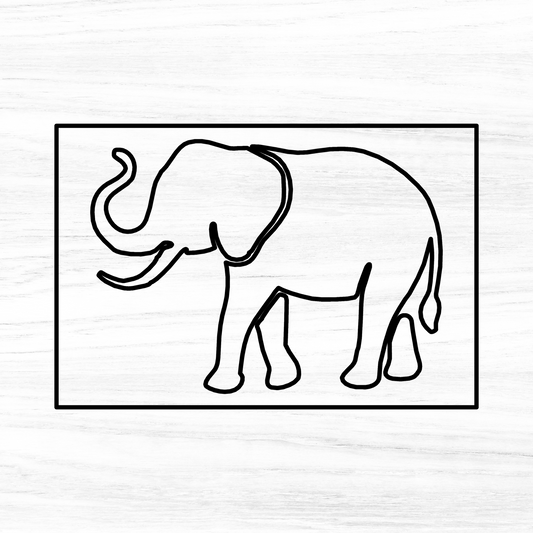 Elephant Acrylic Router Template