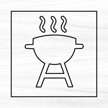 BBQ Acrylic Router Template