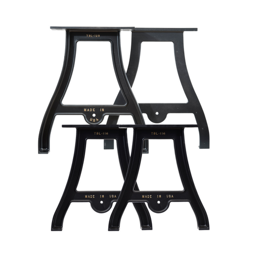 Cast Aluminum Table Legs With Bench Legs Bundle (Camden Collection)