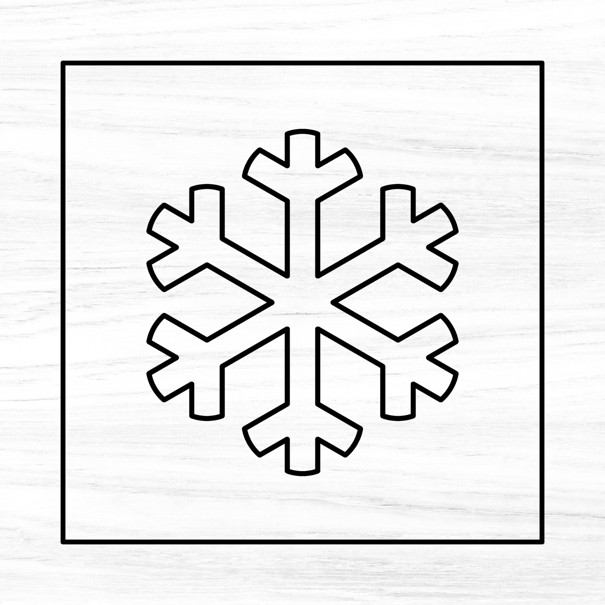 Snowflake #1 Acrylic Router Template – Bear Hollow Supply