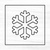 Snowflake #1 Acrylic Router Template