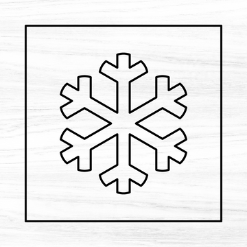 Snowflake #1 Acrylic Router Template