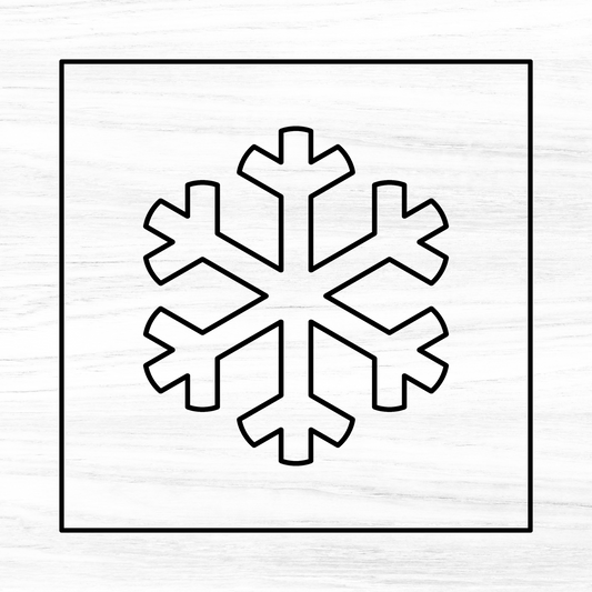 Snowflake #1 Acrylic Router Template