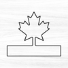 Maple Leaf Charcuterie Board Handle Acrylic Router Template