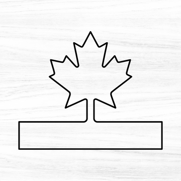 Maple Leaf Charcuterie Board Handle Acrylic Router Template