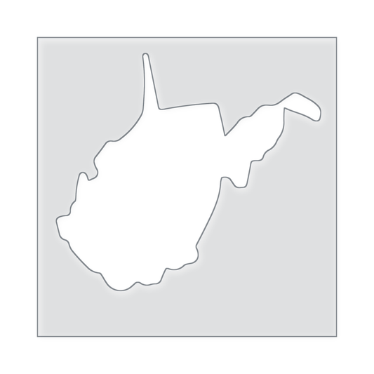 West Virginia Acrylic Router Template