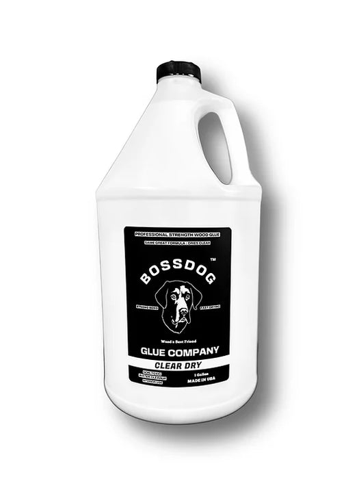 Bossdog 1 Gallon PRO Strength Wood Glue (CLEAR DRY)