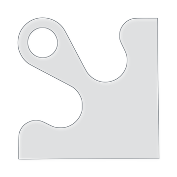 Corner Charcuterie Board Handle Acrylic Router Template