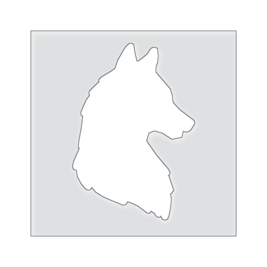 Wolf Portrait Acrylic Router Template