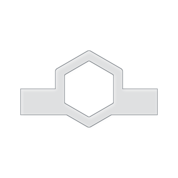 Modern Hexagon Charcuterie Board Handle Acrylic Router Template