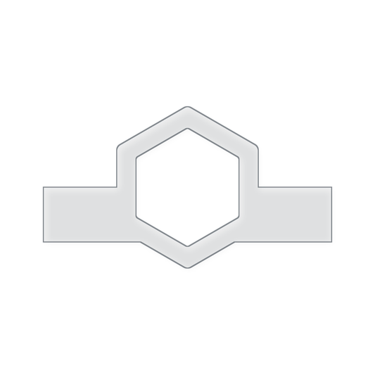 Modern Hexagon Charcuterie Board Handle Acrylic Router Template