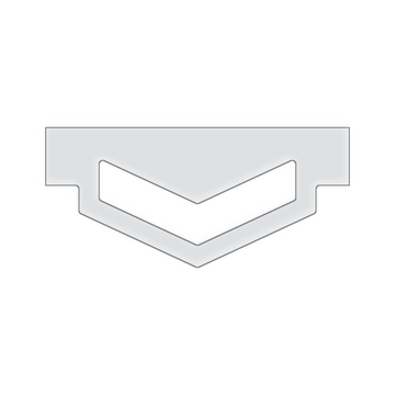 Modern Chevron Charcuterie Board Handle Acrylic Router Template