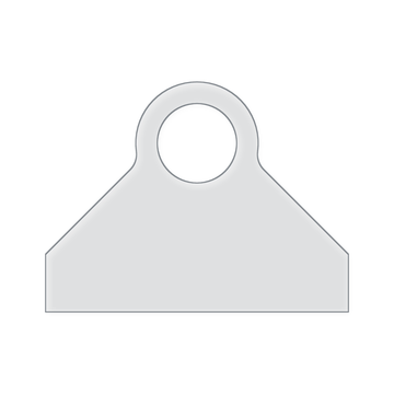 Tapered Round Charcuterie Board Handle Acrylic Router Template