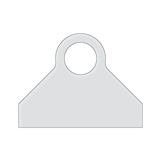 Tapered Round Charcuterie Board Handle Acrylic Router Template
