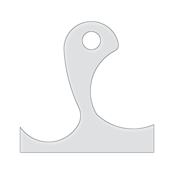Turtle Head Charcuterie Board Handle Acrylic Router Template