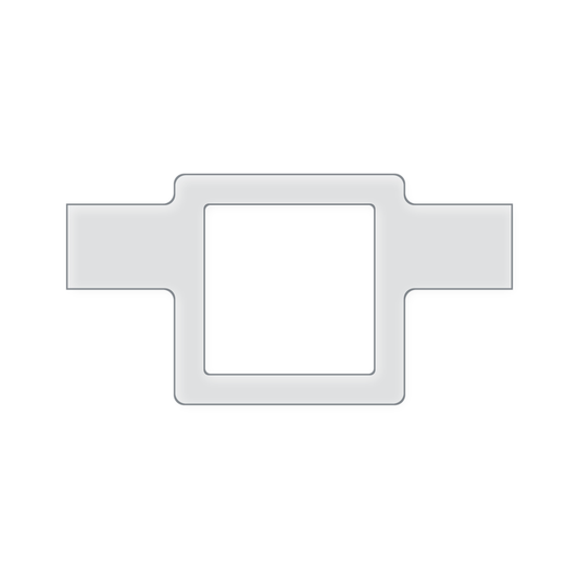 Modern Square Charcuterie Board Handle Acrylic Router Template