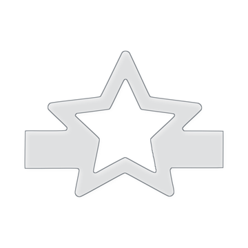 Modern Star Charcuterie Board Handle Acrylic Router Template