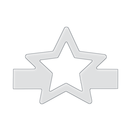 Modern Star Charcuterie Board Handle Acrylic Router Template