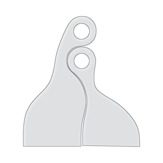 Nesting Charcuterie Board Handle Acrylic Router Template