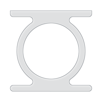 Modern "O" Shape Table Leg Router Templates