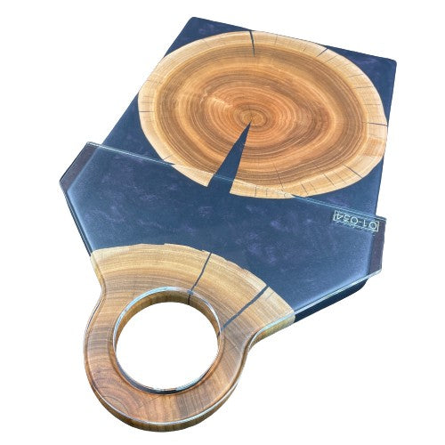 Tapered Round Charcuterie Board Handle Acrylic Router Template