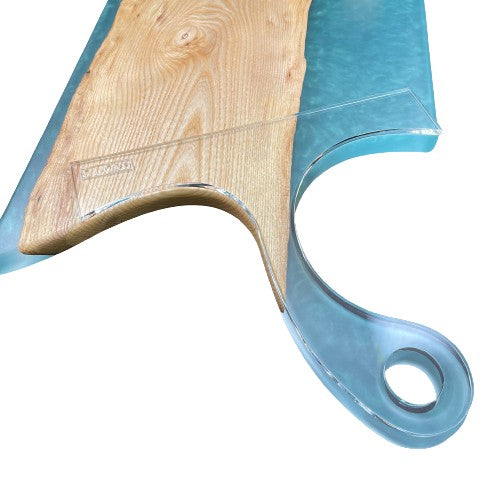 Curvy Charcuterie Board Handle Acrylic Router Template