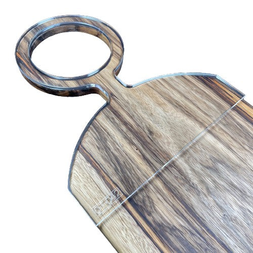 Oversized Circle Charcuterie Board Handle Acrylic Router Template