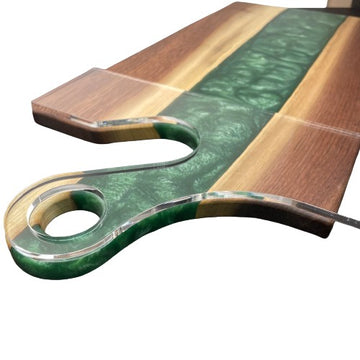 Small Round Charcuterie Board Handle Acrylic Router Template