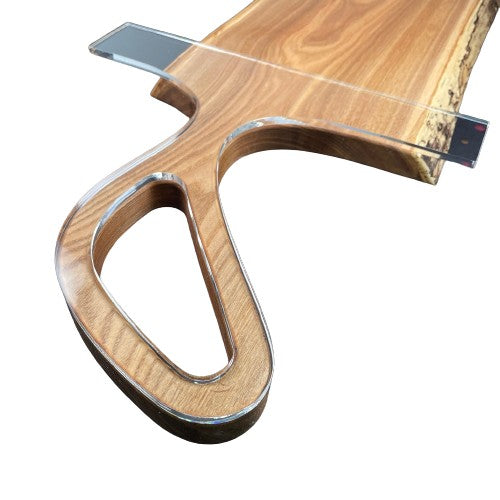 Oblong Charcuterie Board Handle Acrylic Router Template