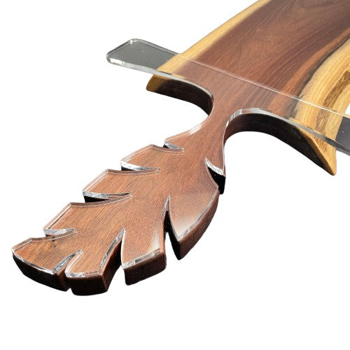 Palm Leaf Handle Charcuterie Board Acrylic Router Template