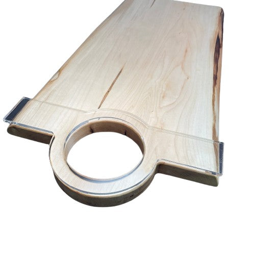 Modern Round Charcuterie Board Handle Acrylic Router Template