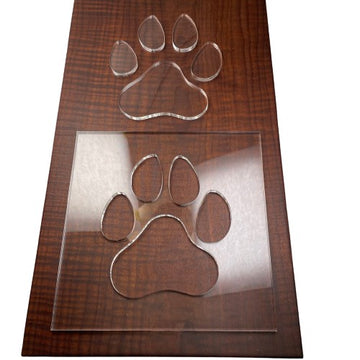 Paw Print Acrylic Router Template