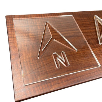 North Acrylic Router Template