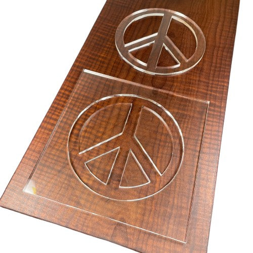 Peace Icon Acrylic Router Template
