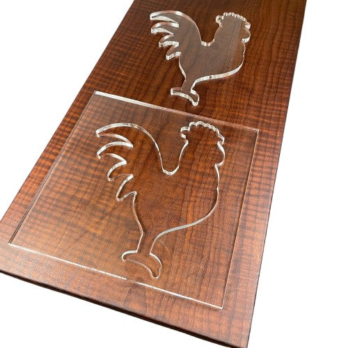 Rooster Acrylic Router Template