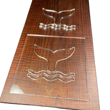 Whale Tail Acrylic Router Template